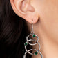 Revolving Radiance - Green - Paparazzi Earring Image