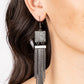 Dramatically Deco - Black - Paparazzi Earring Image