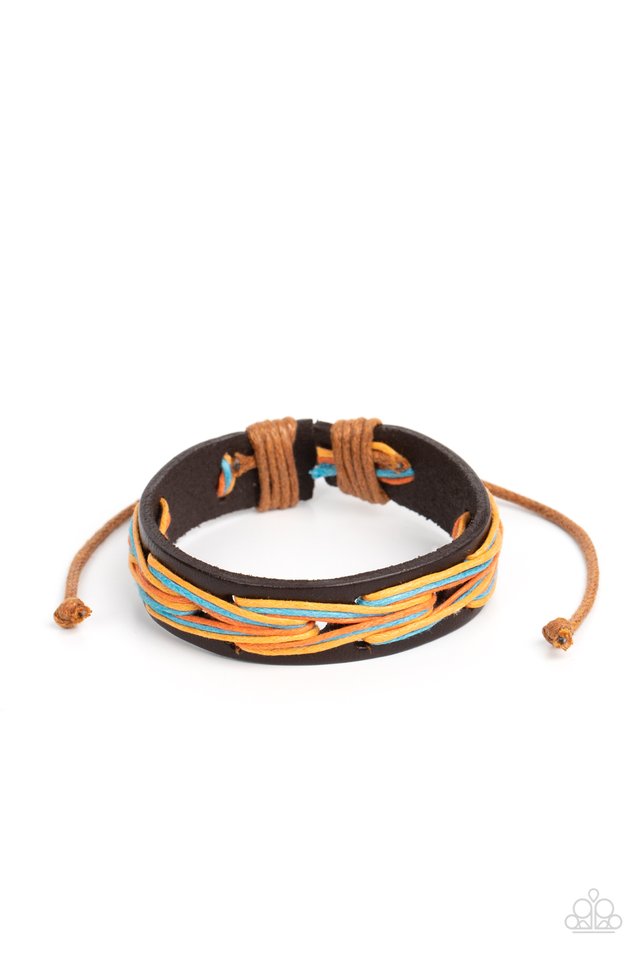 STRING-a-Ding-Ding - Orange - Paparazzi Bracelet Image