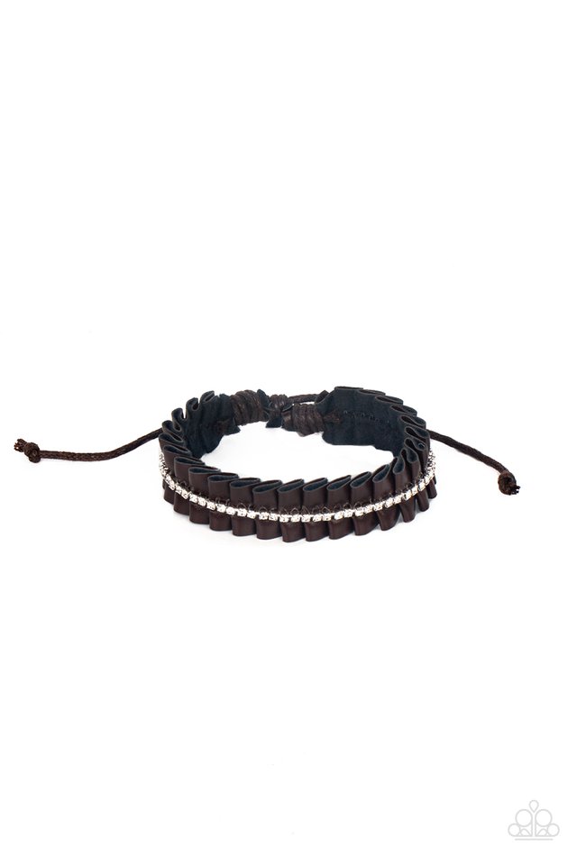 Pretty, Pretty PLEATS - Brown - Paparazzi Bracelet Image