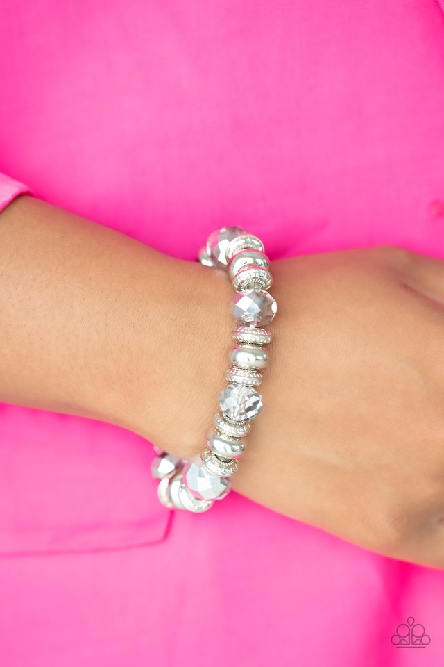 Power Pose - Silver - Paparazzi Bracelet Image