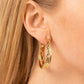 CONTOUR de Force - Gold - Paparazzi Earring Image