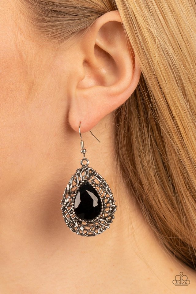 Nest Nouveau - Black - Paparazzi Earring Image