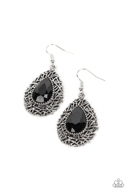 Nest Nouveau - Black - Paparazzi Earring Image