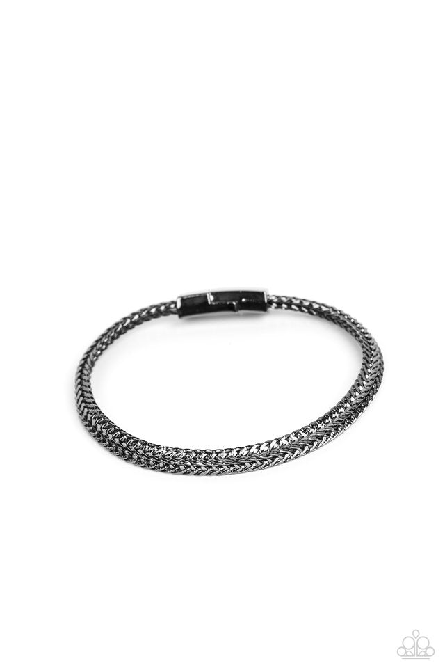 Cable Train - Black - Paparazzi Bracelet Image