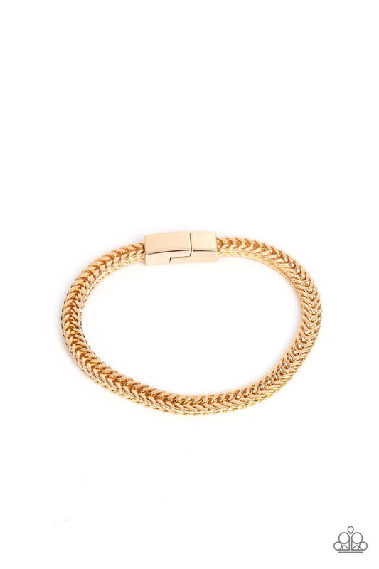 City Crusader - Gold - Paparazzi Bracelet Image