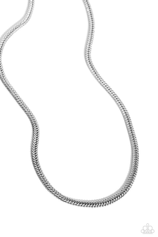 Downtown Defender - Silver - Paparazzi Necklace Image