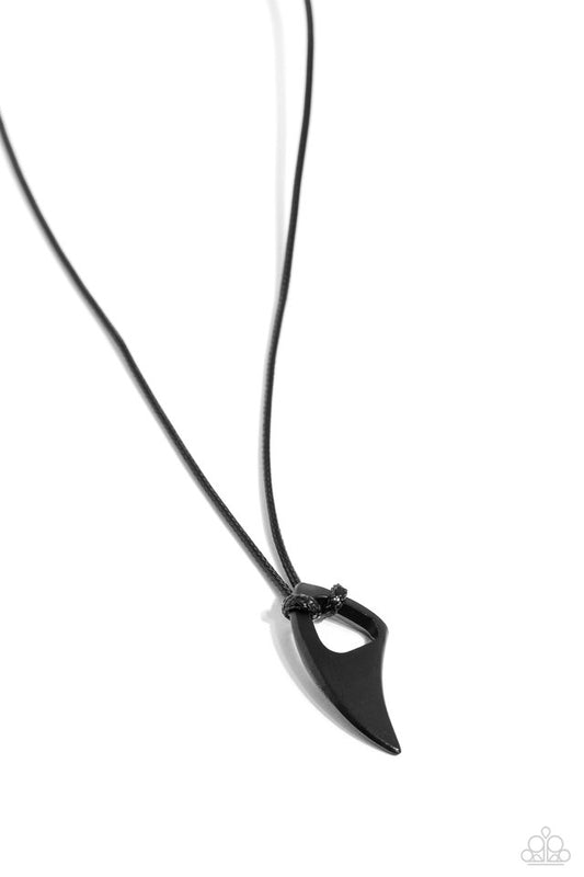 Summer Shark - Black - Paparazzi Necklace Image