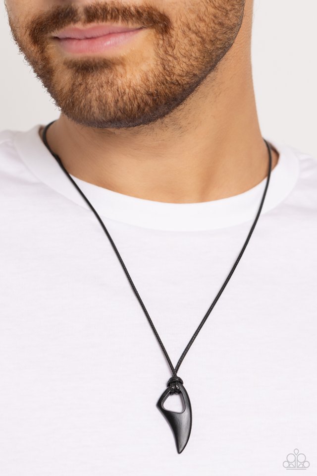 Summer Shark - Black - Paparazzi Necklace Image