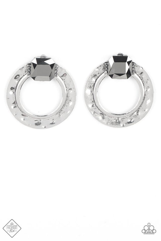 Smoldering Scintillation - Silver - Paparazzi Earring Image