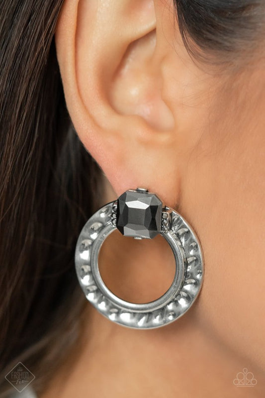 Smoldering Scintillation - Silver - Paparazzi Earring Image