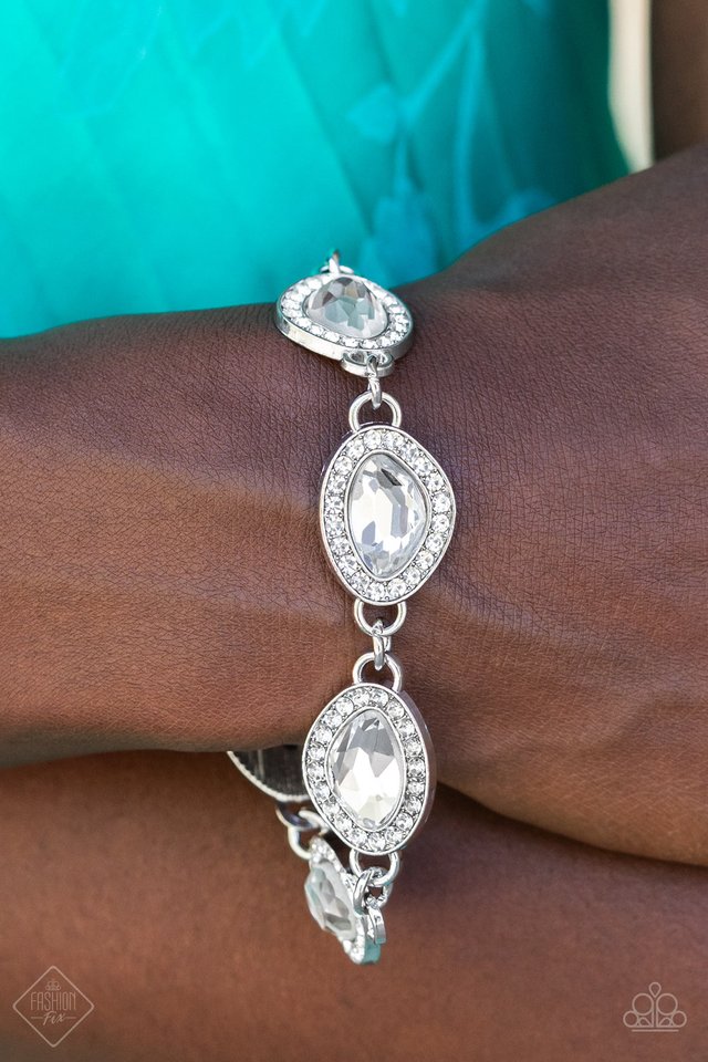 Next-Level Sparkle - White - Paparazzi Bracelet Image