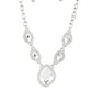 The Upper Echelon - White - Paparazzi Necklace Image