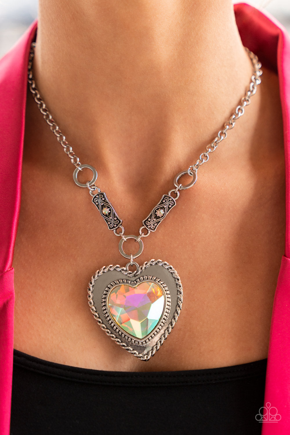 Paparazzi Necklace ~ Heart Full of Fabulous - Multi