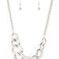 Bombshell Bling - White - Paparazzi Necklace Image