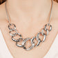 Bombshell Bling - White - Paparazzi Necklace Image