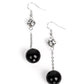 Nautical Nostalgia - Black - Paparazzi Earring Image