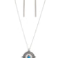 Compass Composure - Blue - Paparazzi Necklace Image