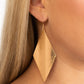 Retro Rally - Gold - Paparazzi Earring Image