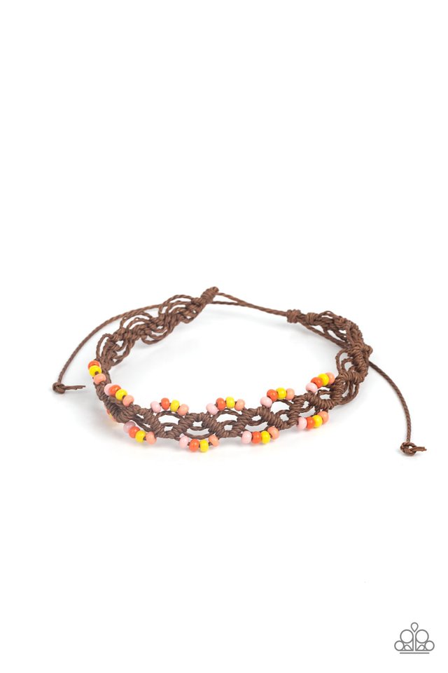 Cast a Wide Net - Orange - Paparazzi Bracelet Image