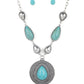 Saguaro Soul Trek - Blue - Paparazzi Necklace Image