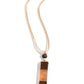 Timber Totem - Orange - Paparazzi Necklace Image