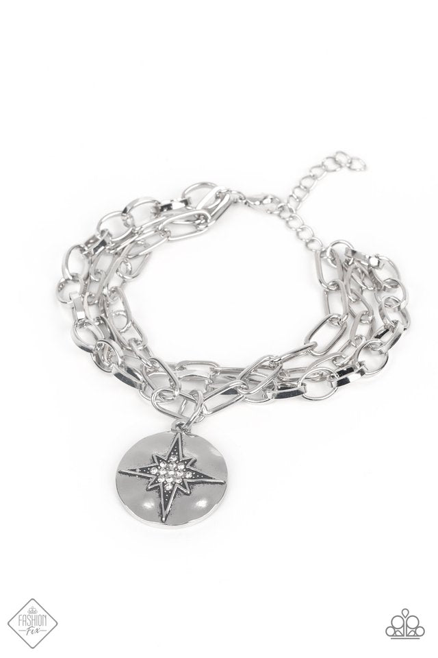 True North Twinkle - White - Paparazzi Bracelet Image