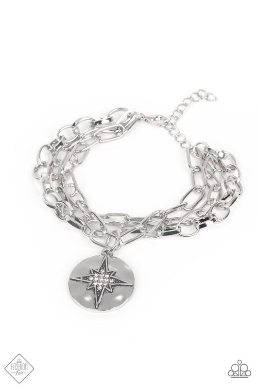 True North Twinkle - White - Paparazzi Bracelet Image