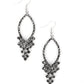 GLOWING off the Deep End - Silver - Paparazzi Earring Image