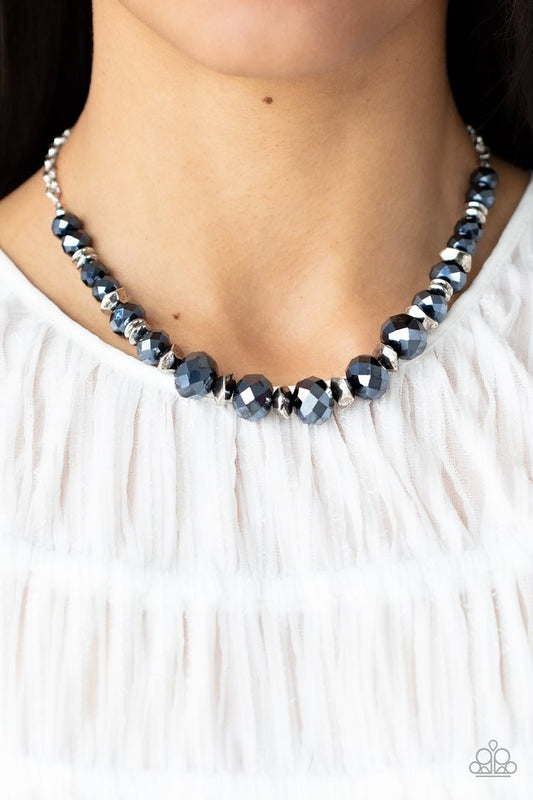 Cosmic Cadence - Blue - Paparazzi Necklace Image