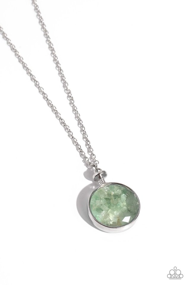 Geo Mine - Green - Paparazzi Necklace Image