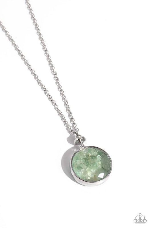 Geo Mine - Green - Paparazzi Necklace Image