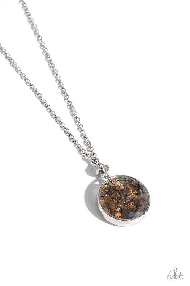 Geo Mine - Brown - Paparazzi Necklace Image