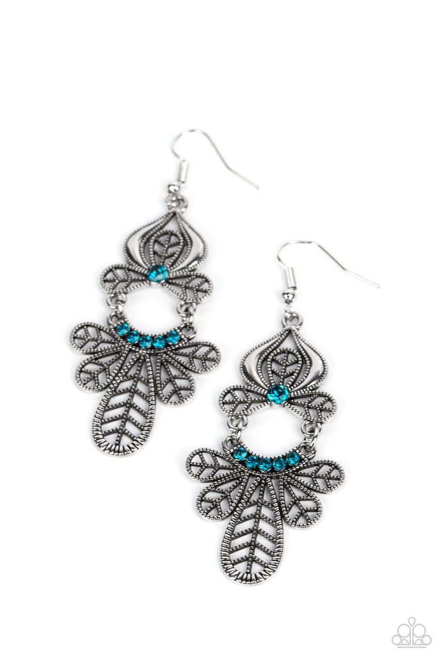 Galapagos Gala - Blue - Paparazzi Earring Image