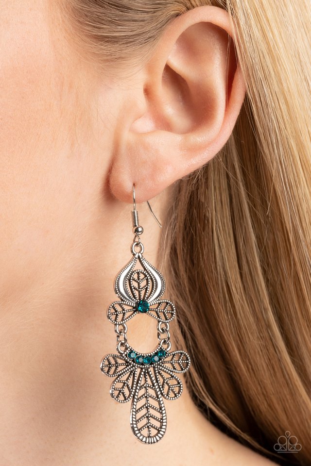 Galapagos Gala - Blue - Paparazzi Earring Image