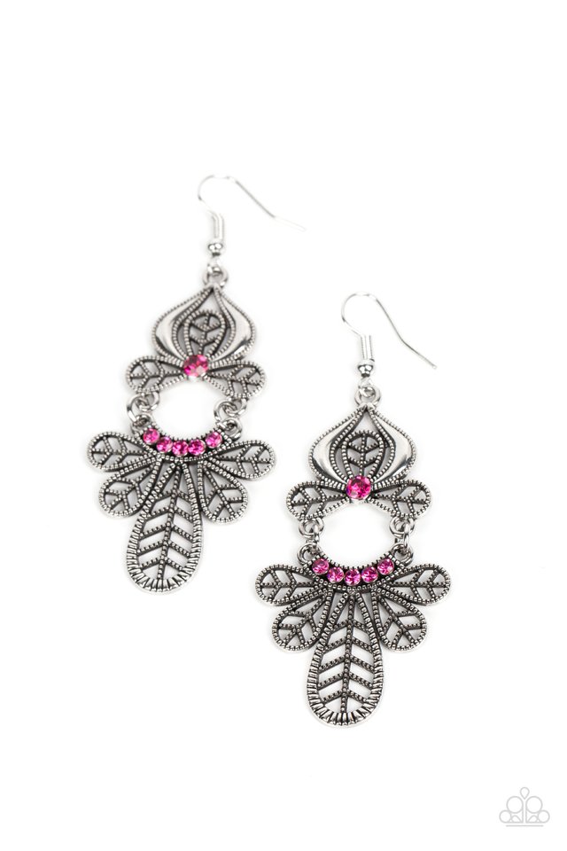 Galapagos Gala - Pink - Paparazzi Earring Image