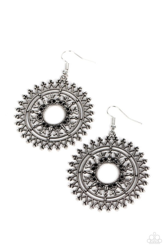 Revel in Radiance - Black - Paparazzi Earring Image