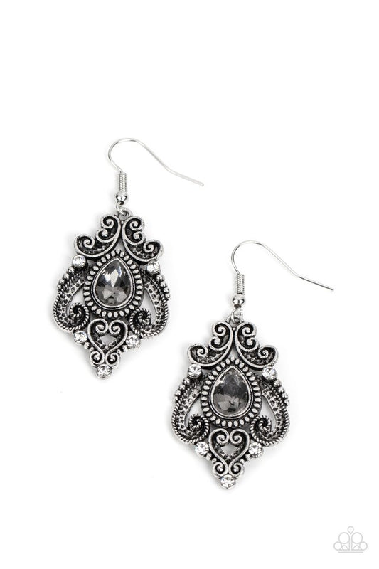 Palace Perfection - Silver - Paparazzi Earring Image