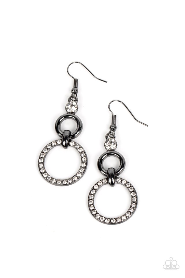 Bauble Bliss - Black - Paparazzi Earring Image