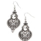 Castle Chateau - White - Paparazzi Earring Image