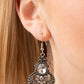 Castle Chateau - White - Paparazzi Earring Image