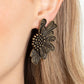 Farmstead Meadow - Brass - Paparazzi Earring Image