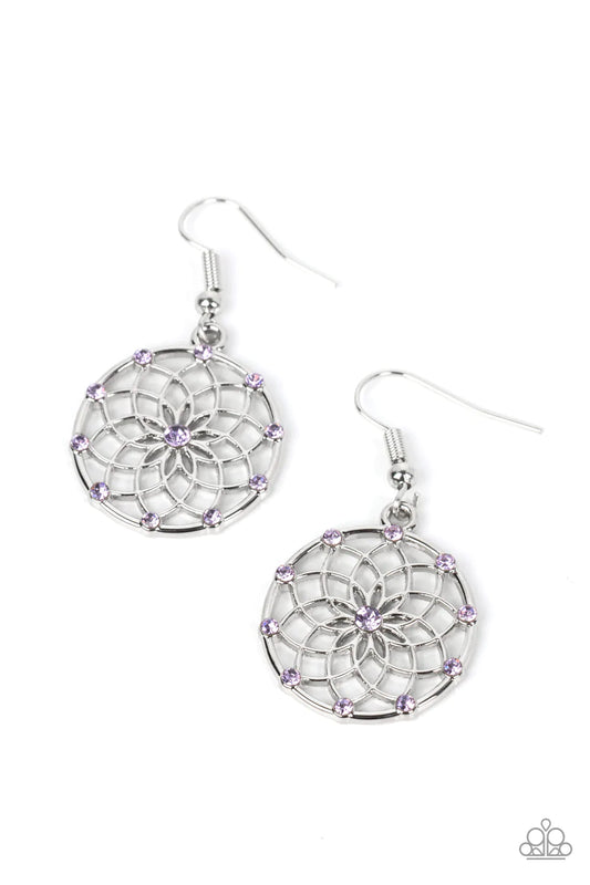 Paparazzi Earring ~ Springtime Salutations - Purple