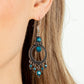 Palace Politics - Blue - Paparazzi Earring Image