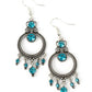 Palace Politics - Blue - Paparazzi Earring Image