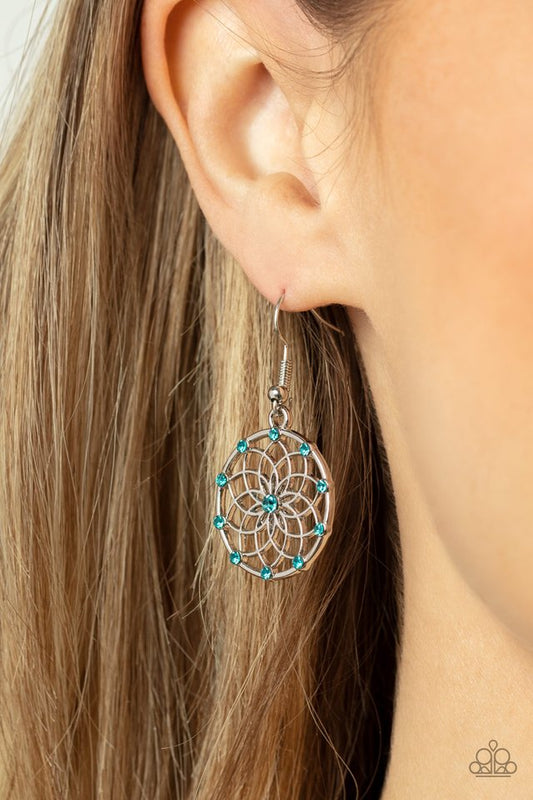 Springtime Salutations - Blue - Paparazzi Earring Image