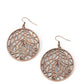 Fractured Foliage - Copper - Paparazzi Earring Image