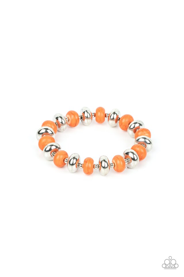 Stone Age Aesthetic - Orange - Paparazzi Bracelet Image