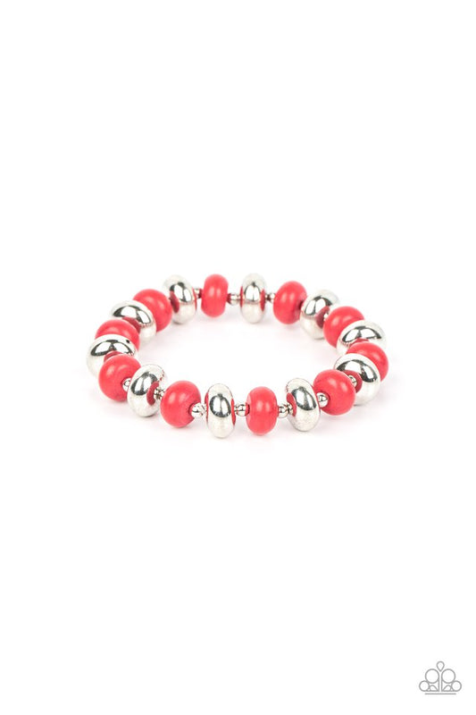 Stone Age Aesthetic - Red - Paparazzi Bracelet Image