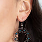 Floral Halos - Blue - Paparazzi Earring Image